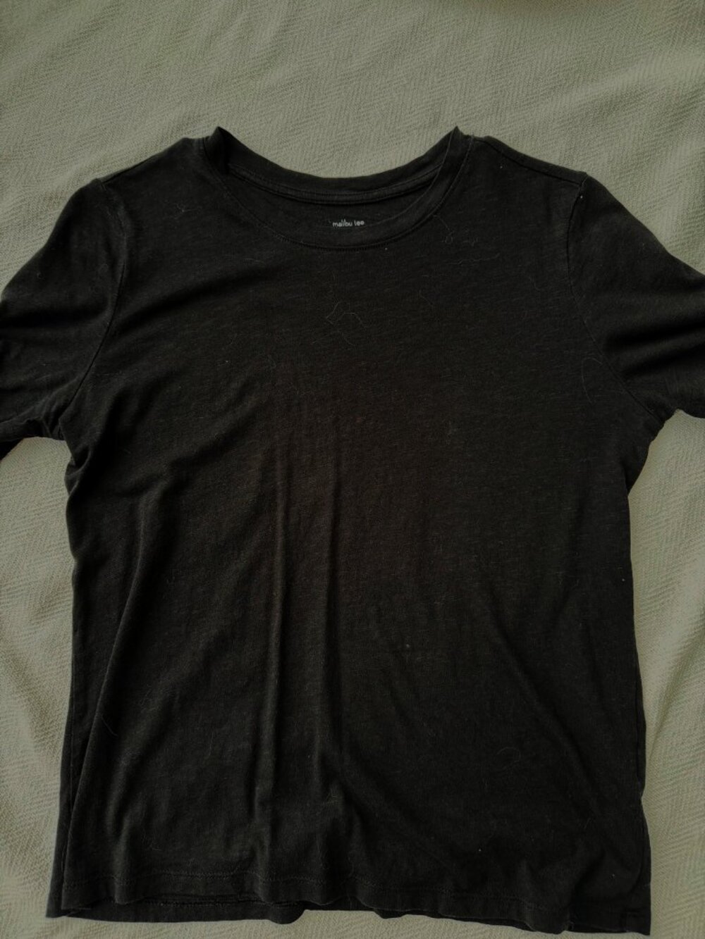 Banana Republic Malibu Tee Women's Small Black Short Sleeve T-Shirt